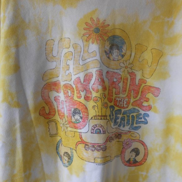 The Beatles Tie Dye Yellow Submarine Sweatshirt - Picture 4 of 10